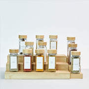 12 Spice Jars 120 ML with Bamboo lid