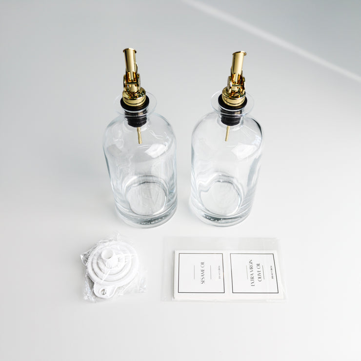 Gold Oil Dispenser Set (350 ML)