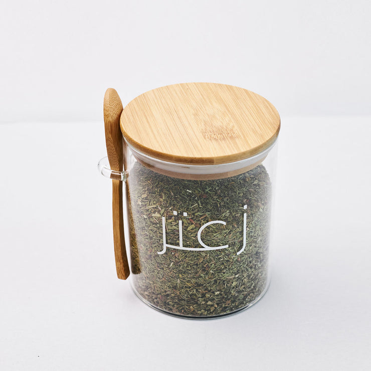 Glass Spice Jar with Spoon 750 ml