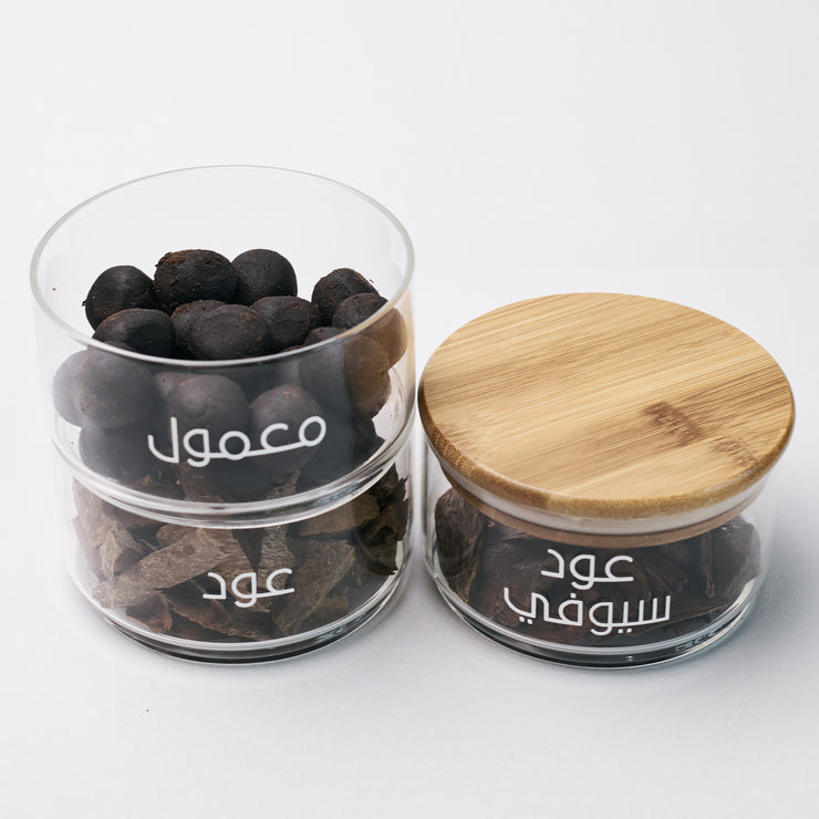 Stackable Glass Jar Set