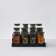 300 ML Glass Jar Set of 12 (Black)