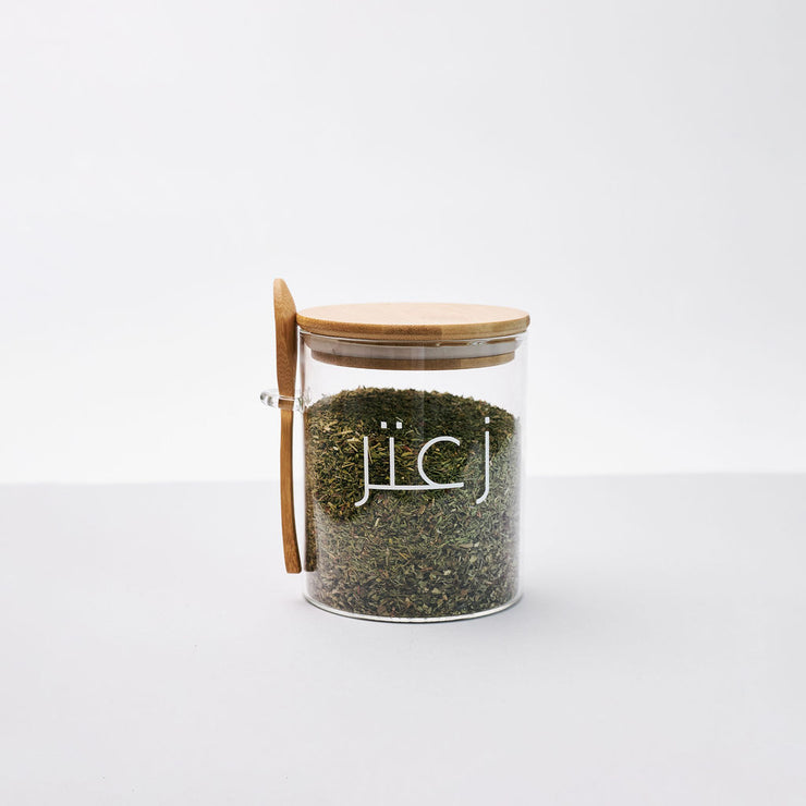 Glass Spice Jar with Spoon 750 ml