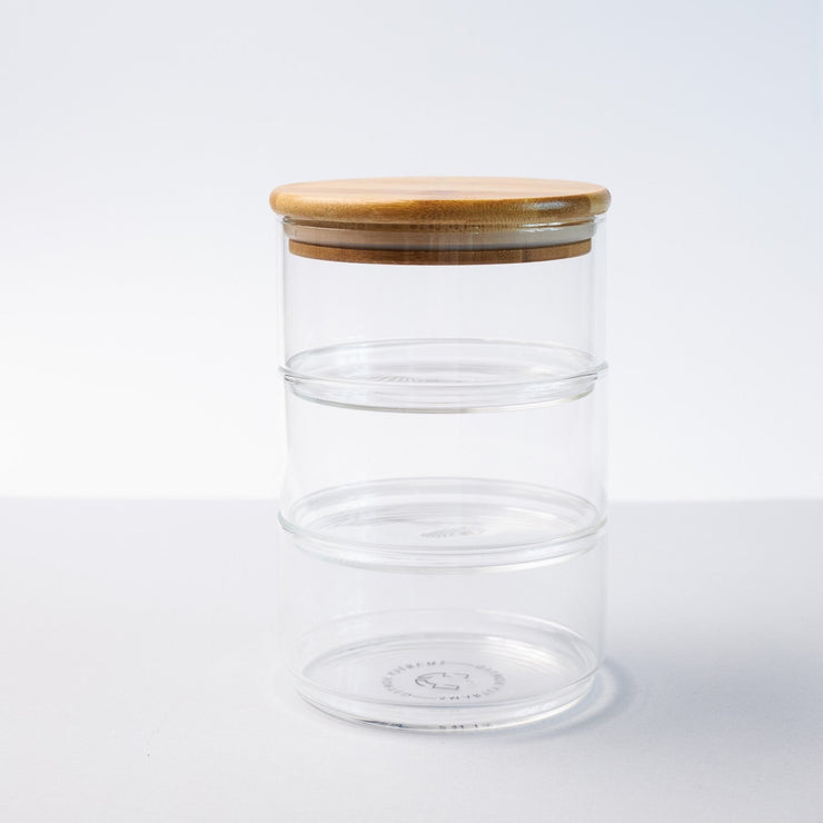 Stackable Glass Jar Set