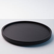 Black Acacia Lazy Susan Stand