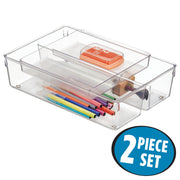 2 Piece Drawer Organizer 8 x 12 x 3