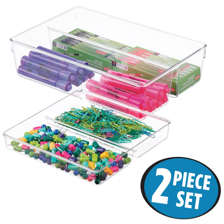 2 Piece Drawer Organizer 8 x 12 x 3