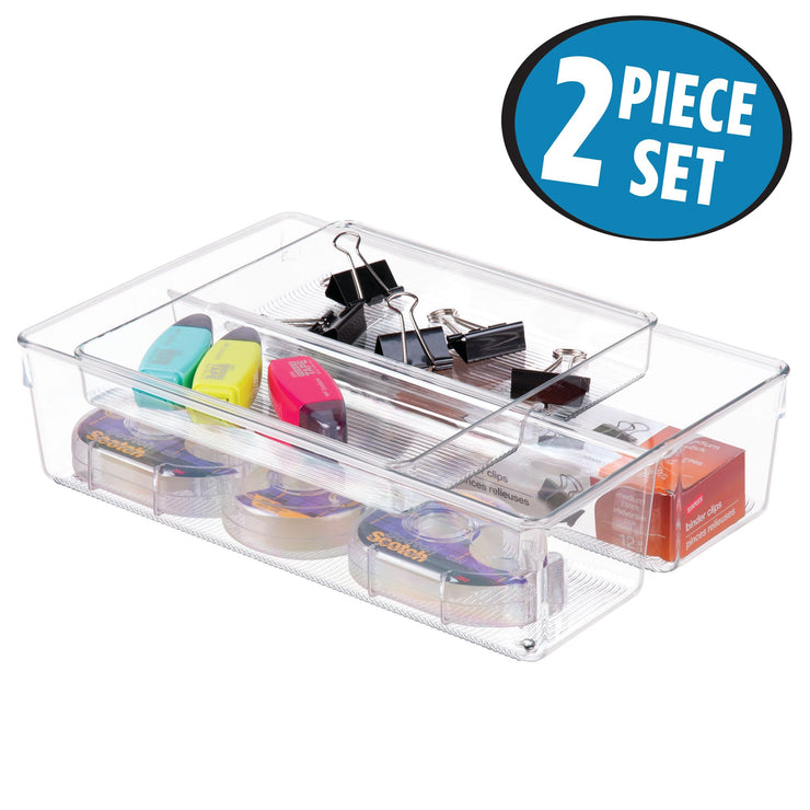 2 Piece Drawer Organizer 8 x 12 x 3