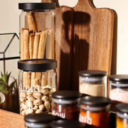 Black Acacia Lid Jar   1000ml