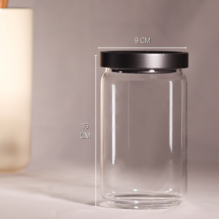 Black Acacia Lid Jar   850ml